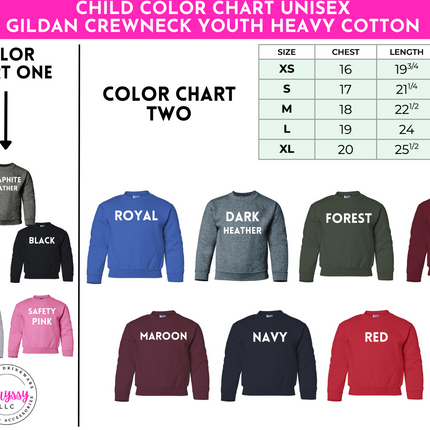 Design Your Own Child Crewneck Sweatshirt