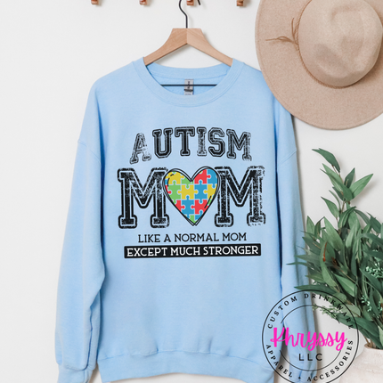 Autism Mom Stronger Than Normal Love Puzzle