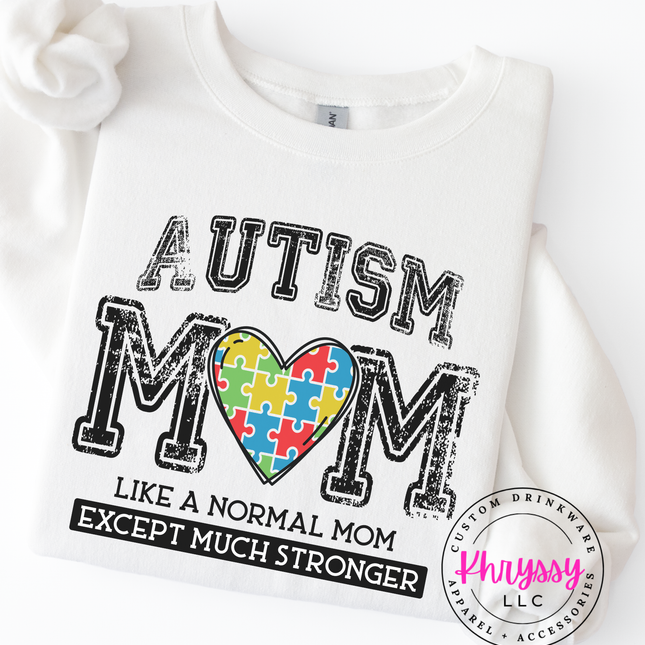 Autism Mom Stronger Than Normal Love Puzzle