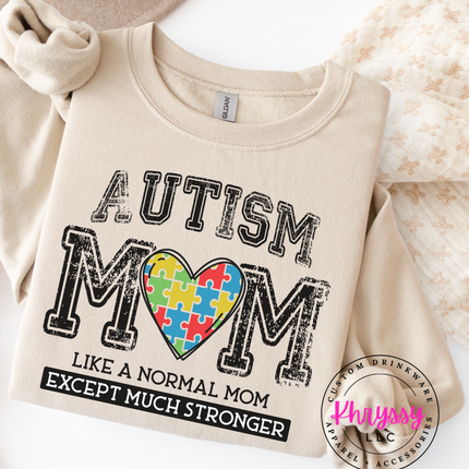Autism Mom Stronger Than Normal Love Puzzle