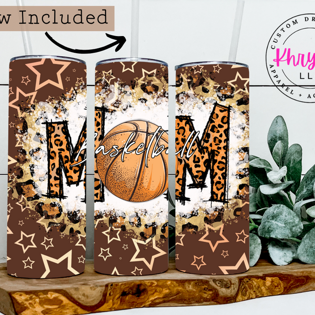 All-Star Support Basketball Mom 20oz Tumbler with Straw