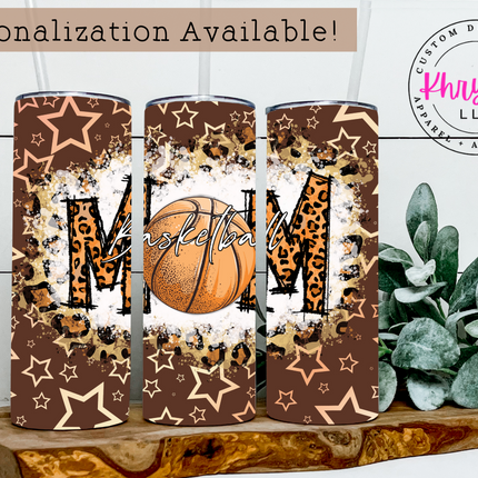 All-Star Support Basketball Mom 20oz Tumbler with Straw