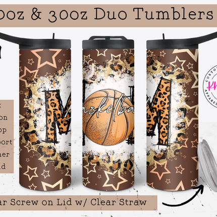 All-Star Support Basketball Mom 20oz Tumbler with Straw