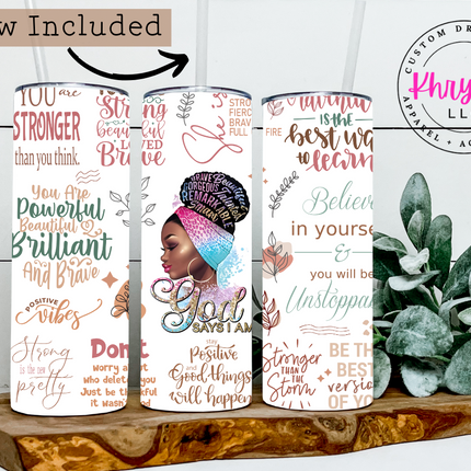 EmpowerHER 20oz Tumbler with Straw