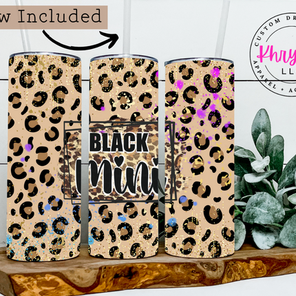 Black Mama and Mini Custom 12oz/20oz Tumbler Set