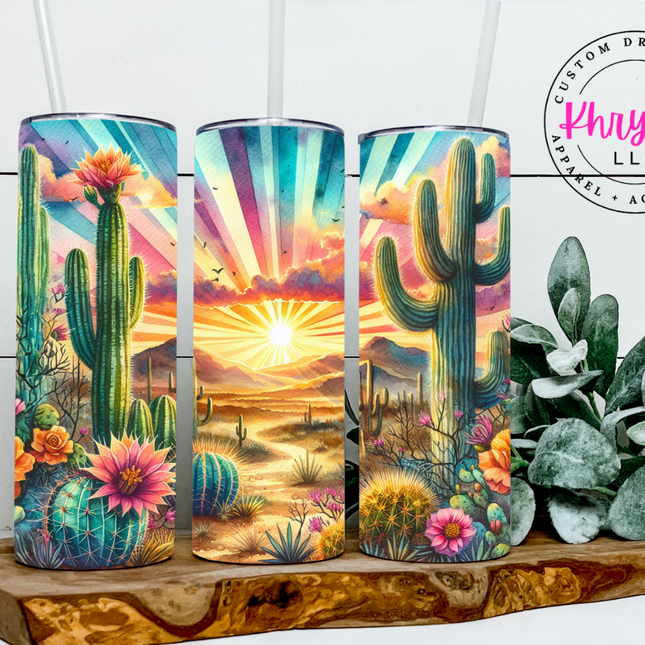 Desert Sunset Serenity 20oz Tumbler with Straw