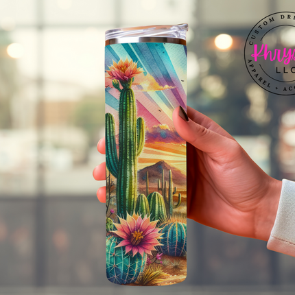 Desert Sunset Serenity 20oz Tumbler with Straw