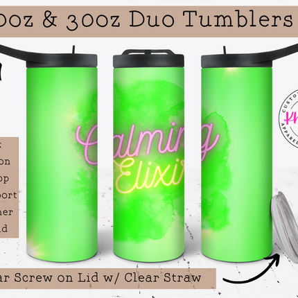 Calming Elixir 20oz/30oz Tumbler with Straw