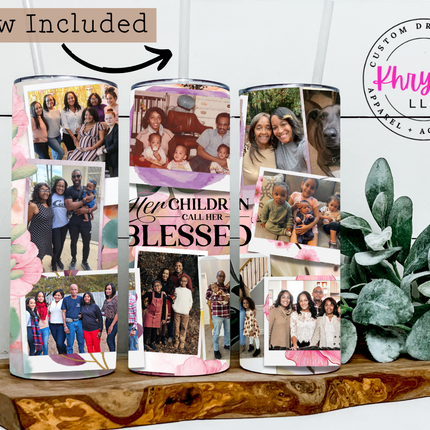 Her Children Call Her Blessed Custom 20oz Tumbler with Straw