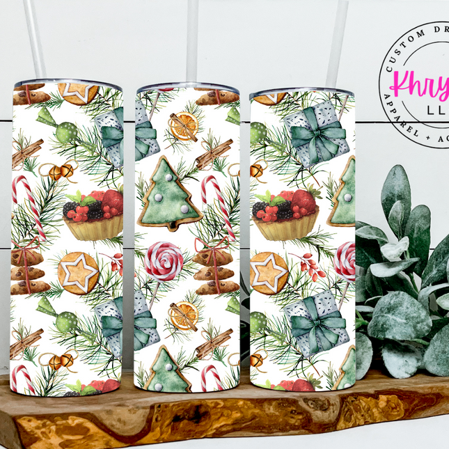 Nostalgic Christmas Season 20/30oz Tumbler with Straw