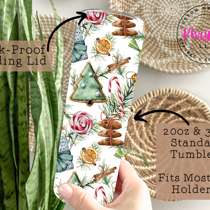 Nostalgic Christmas Season 20/30oz Tumbler with Straw