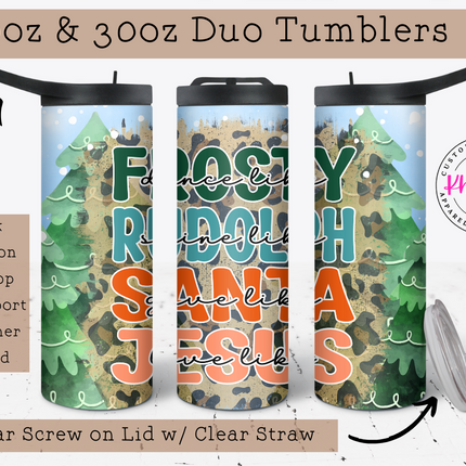 Dance like Frosty 20oz Tumbler with Straw