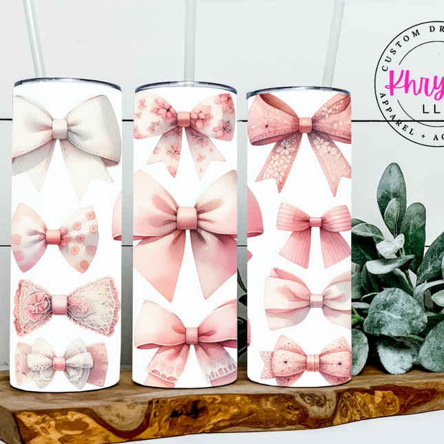 Elegance in Every Sip: Coquette 20oz Tumbler - Unleash Your Sophistication