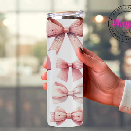 Elegance in Every Sip: Coquette 20oz Tumbler - Unleash Your Sophistication