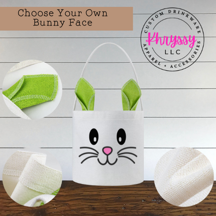 Custom Bunny Ears Easter Baskets