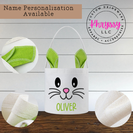 Custom Bunny Ears Easter Baskets