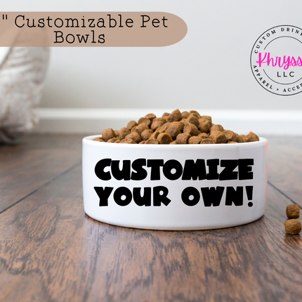 Customizable Pet Bowl