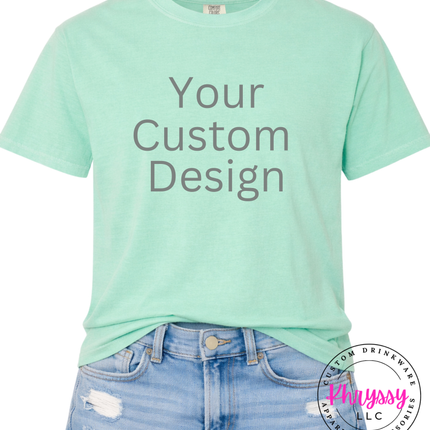 Island Reef custom canvas print tee personalized with your design or text