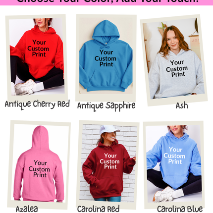 Adult Gildan Heavyblend Hoodie- Personalized Warm Wearable