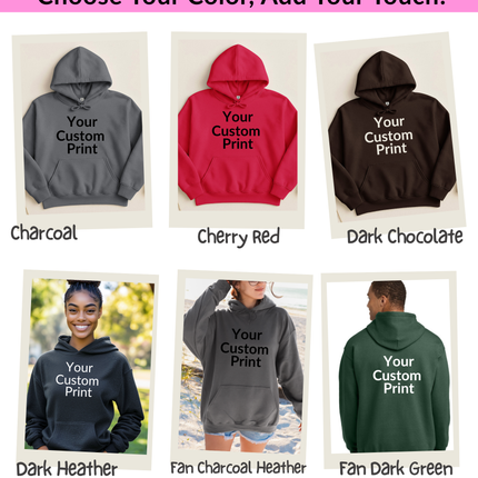 Adult Gildan Heavyblend Hoodie- Personalized Warm Wearable