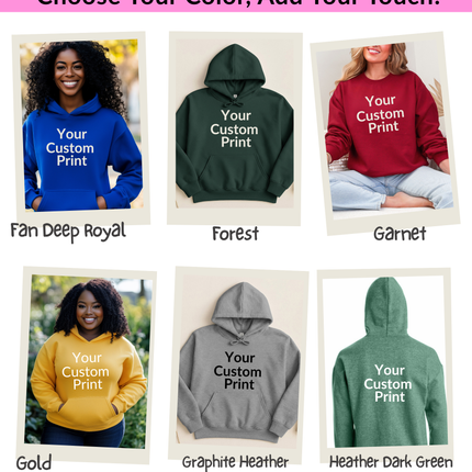 Adult Gildan Heavyblend Hoodie- Personalized Warm Wearable