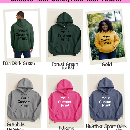 Child Gildan Hoodie Custom Canvas Print- Express Your Unique Style