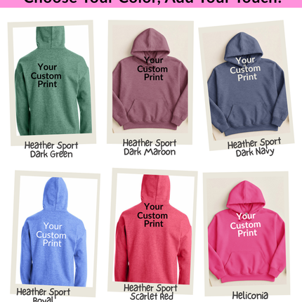 Adult Gildan Heavyblend Hoodie- Personalized Warm Wearable