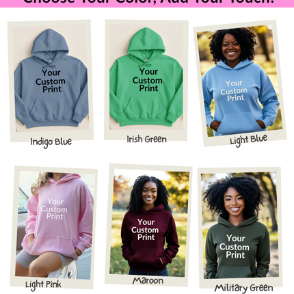 Adult Gildan Heavyblend Hoodie- Personalized Warm Wearable