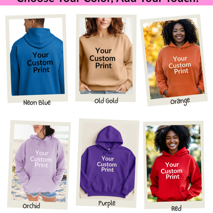 Adult Gildan Heavyblend Hoodie- Personalized Warm Wearable