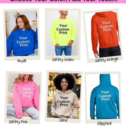 Adult Gildan Heavyblend Hoodie- Personalized Warm Wearable