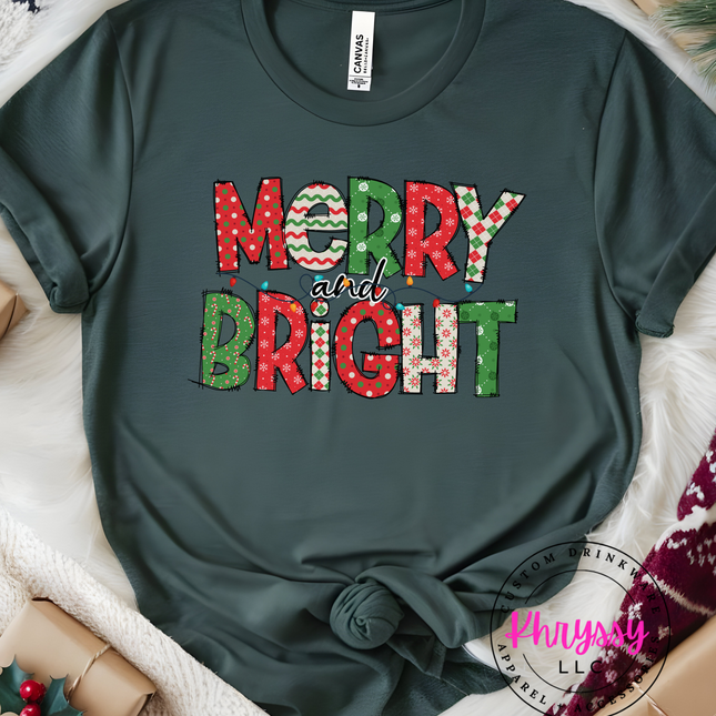 Bright Christmas Unisex Tee | Festive Holiday Unisex Shirt | Cheerful Winter Apparel | Playful Seasonal Wear
