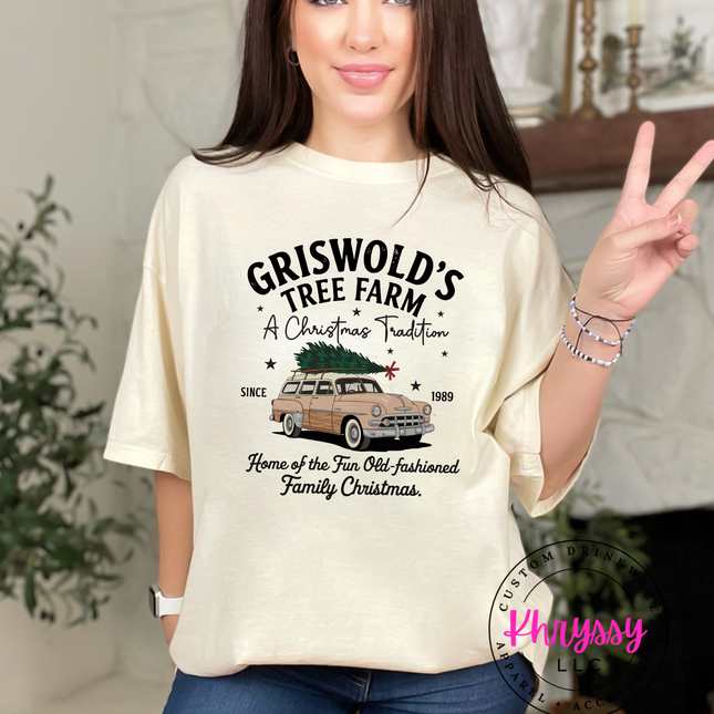 Griswold's Tree Farm Unisex Shirt | Cozy Christmas Unisex Shirt | Vintage Holiday Apparel | Family Tradition Sweatshirt