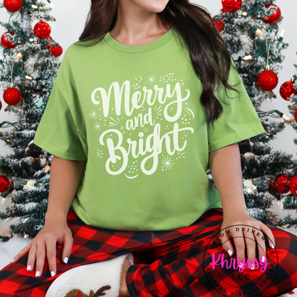 Bright Holiday Tee | Festive Christmas Unisex Shirt | Cozy Casual Apparel | Cheerful Winter Wear