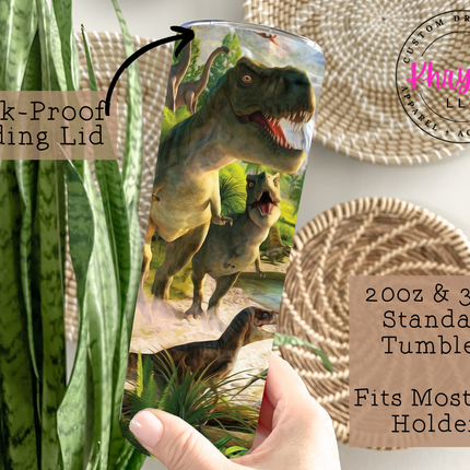 Dino Rampage 20oz Tumbler with Straw