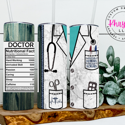Doctor Appreciation 20oz Tumbler with Straw