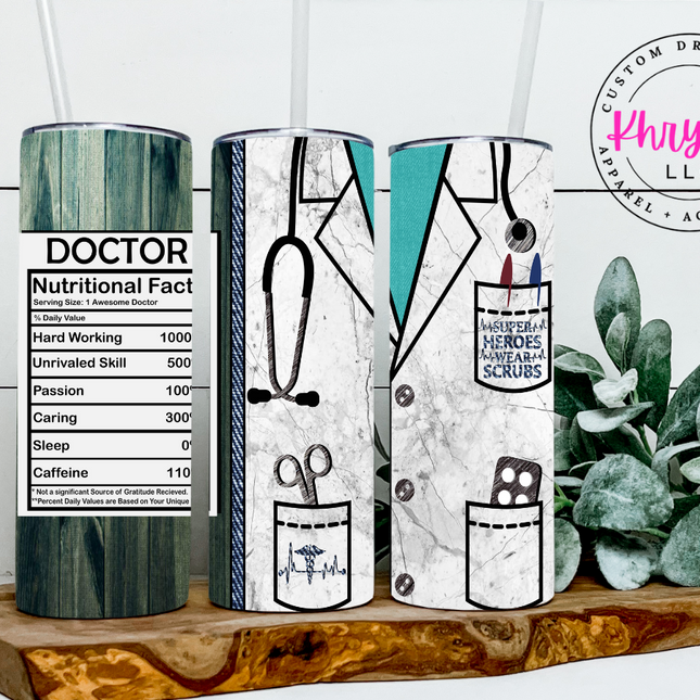 Doctor Appreciation 20oz Tumbler with Straw