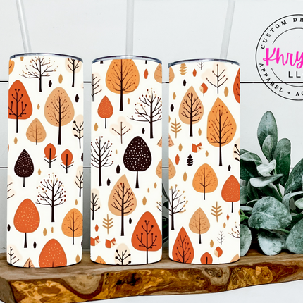 Autumn Splendor Fall Leaf 20oz Tumbler with Straw