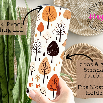 Autumn Splendor Fall Leaf 20oz Tumbler with Straw