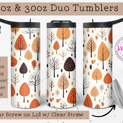 Autumn Splendor Tree 20oz Tumbler with Straw