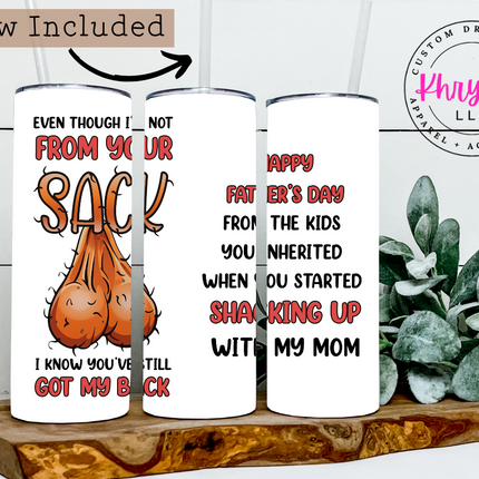 Father's Day Humor 20oz Tumbler with Straw
