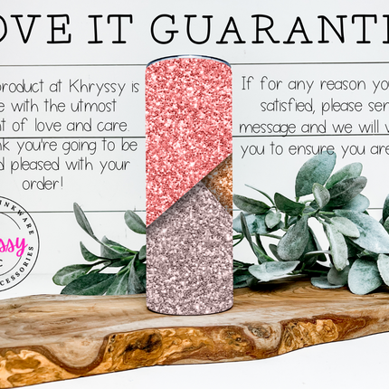 Make it Sparkle Faux Glitter 20oz Tumbler with Straw