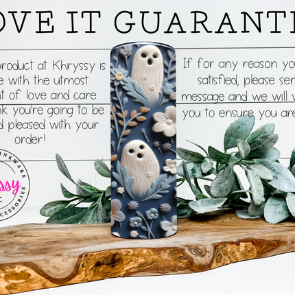 Spooky Ghost 20oz Tumbler with Straw
