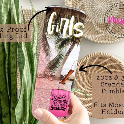 Girls Trip 20oz Custom Tumbler with Straw