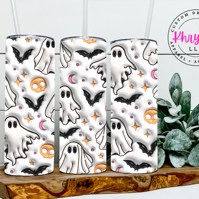 Halloween 20oz Bubble Tumbler with Straw