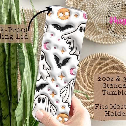 Halloween 20oz Bubble Tumbler with Straw