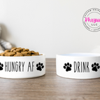 Hungry AF Pet Bowl Set