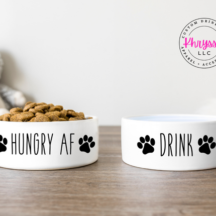 Hungry AF Pet Bowl Set