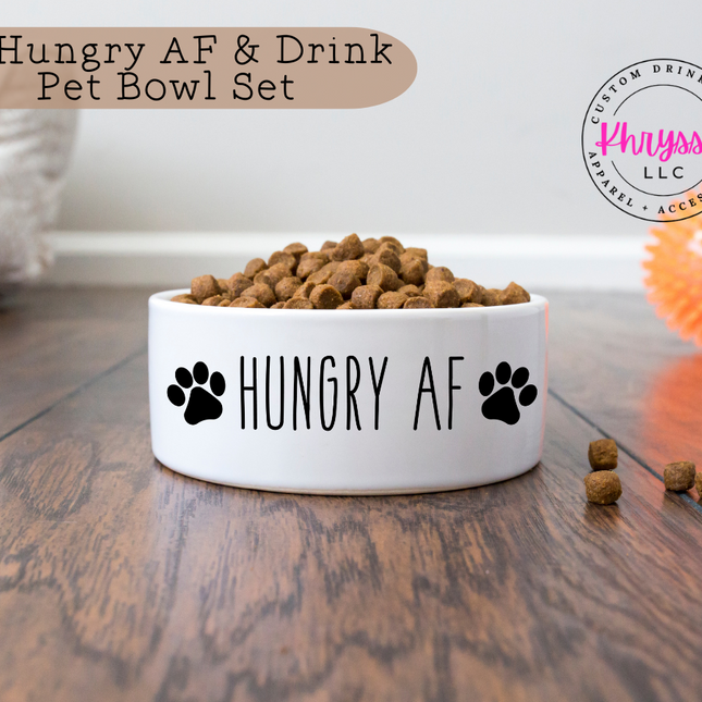 Hungry AF Pet Bowl Set