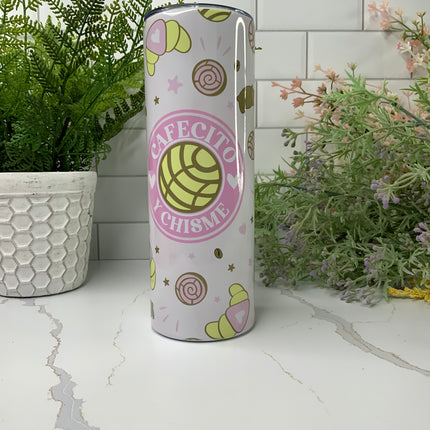 Cafecito Y Chisme 20oz Tumbler with Straw