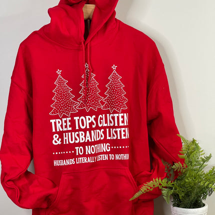 READY TO SHIP: Tree tops Glisten Christmas Unisex Sweatshirt